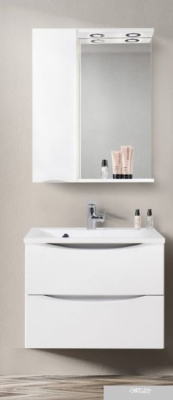 BelBagno Шкаф с зеркалом Marino-SPC-600/750-1A-BL-P-L (bianco lucido)