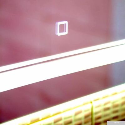Бриклаер Зеркало Эстель-1 100 LED сенсор (серебристый)
