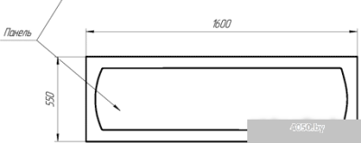 Ванна 1Марка Modern 160x70