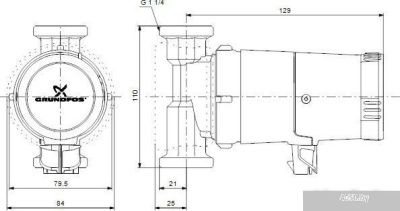 Насос Grundfos UP 20-14 BXA PM