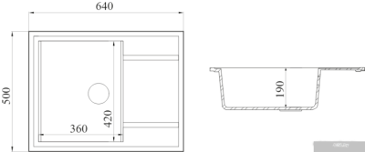 Кухонная мойка FostoGran FG 64-50 (471-иней)