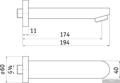 Излив Deante Cascada NAC 081K