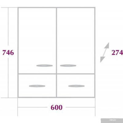 Onika Шкаф Кредо 60.2 [306004]