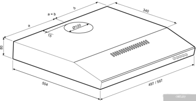 Krona Jessica slim 600 push button (черный)