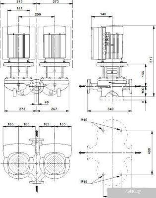 Насос Grundfos TPED 40-100/4