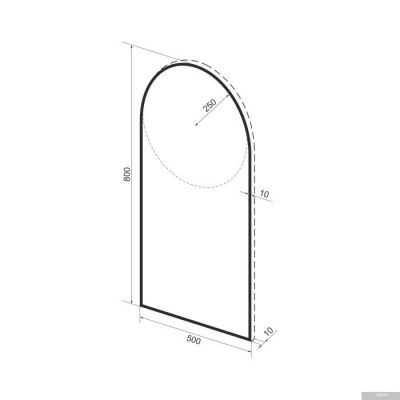 Wellsee Зеркало 7 Rays' Spectrum 172201670, 50 х 80 см