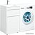 Aquanet Тумба Токио 48 с умывальником Даллас 110 L 00239298 (белый)