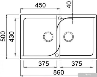 Кухонная мойка Elleci Ego 450 Bianco G68