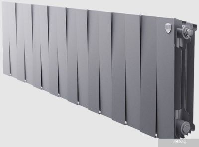 Royal Thermo PianoForte 300 Silver Satin (16 секций) боковое подключение