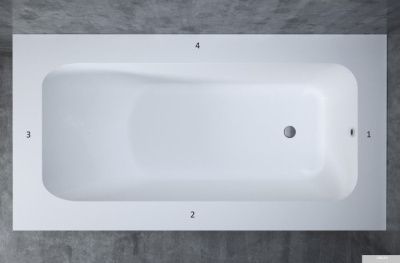 Ванна Salini Orlando Vasta 190x100 102024M (S-Stone, матовый)