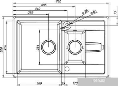 Кухонная мойка IDDIS Vane G V18P785i87