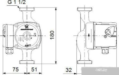 Насос Grundfos UPS 25-60 NK