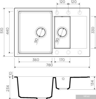 Кухонная мойка Omoikiri Daisen 78-2 PA