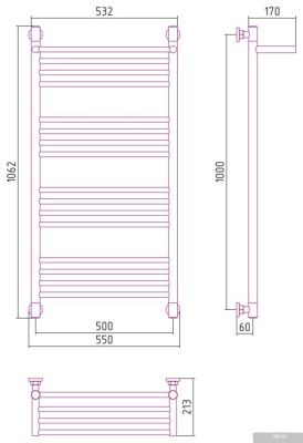 Сунержа Богема с полкой+ 1000х500 071-0223-1050