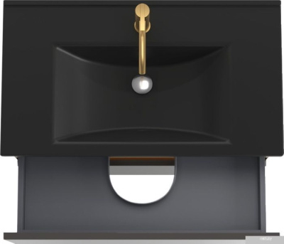 ЗОВ Тумба с умывальником Лира 90 L90MWFMLGVG-OL90 (грифель глянец)