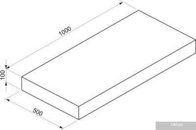 Wellsee Genuine Tree 162002000, 100 см (столешница)