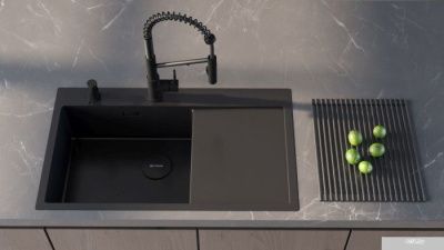 Omoikiri Akisame 86-GB-R Side (графит)