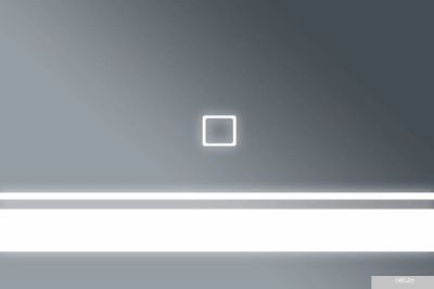Бриклаер Зеркало Эстель-1 100 LED сенсор (серебристый)
