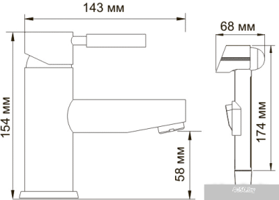 Смеситель Wasserkraft Main 4108