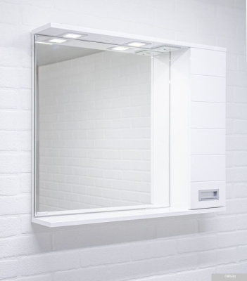 Домино Шкаф с зеркалом Cube 80 (правый)