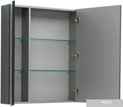 Aquanet Шкаф с зеркалом Алвита 90 00240110 (серый антрацит)