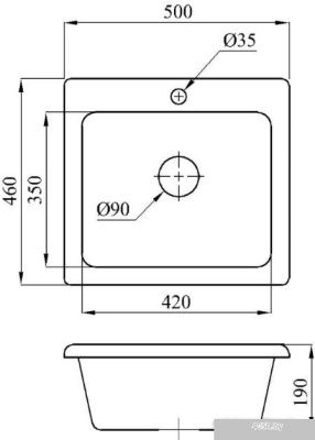 БелЭворс Mini (белый, без сифона)