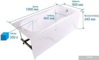 Triton Персей 190x90 (с ножками и экраном)