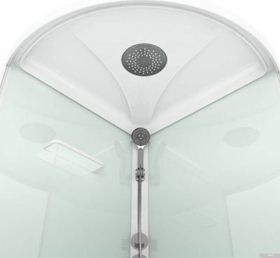 Domani-Spa Simple 110 High (белый/прозрачное стекло)