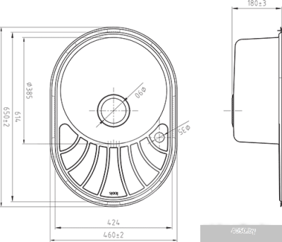 Кухонная мойка IDDIS Suno SUN65SRi77