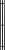 Granula Квадро Вертикаль 15х150 (терморегулятор с таймером, черный)