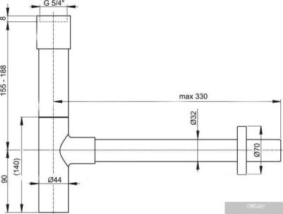 Сифон Alcaplast A402