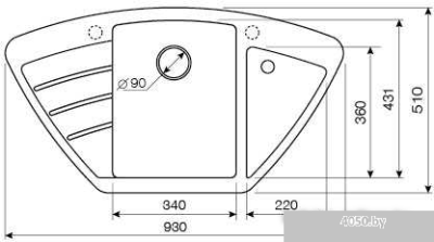 Кухонная мойка Lava A2 (белый)