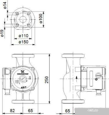 Насос Grundfos UPS 40-80 F 250