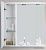 BelBagno Шкаф с зеркалом Marino-SPC-700/750-1A-BL-P-L (bianco lucido)