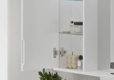 Volna Шкаф с зеркалом Lake 70 L (белый)