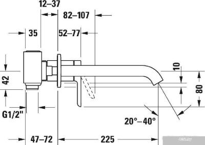 Duravit C.1 C11070004010+GK1900002000