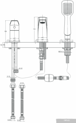 Смеситель Deante Jasmin BGJ 013M
