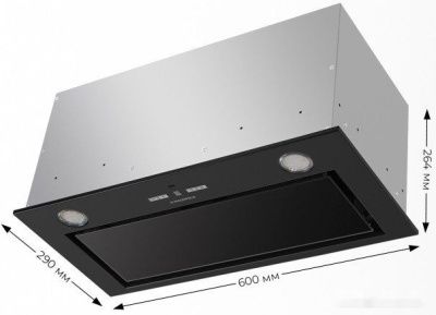 Кухонная вытяжка MAUNFELD Fantasy 1000ST 60 (черный)