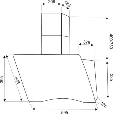Кухонная вытяжка Exiteq EX-1116 (черный)