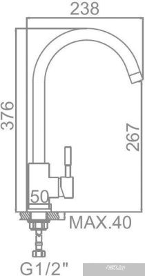 БелЭворс Forma L + смеситель W4998-3-22 (черный)