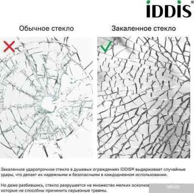 Стеклянная шторка для ванны IDDIS RAY6CS9i90