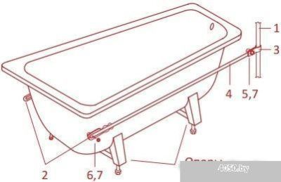 Ванна Antika А-70001 170x70