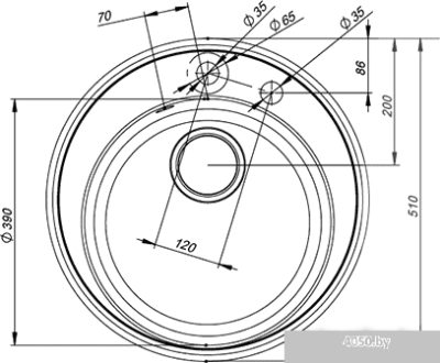 Кухонная мойка IDDIS Kitchen G K03P511i87