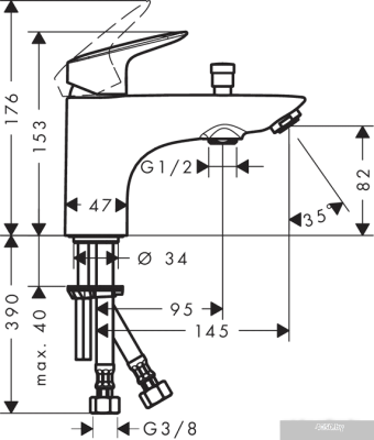 Смеситель Hansgrohe Logis 71312000