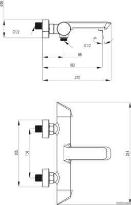 Смеситель Deante Arnika BQA 010M