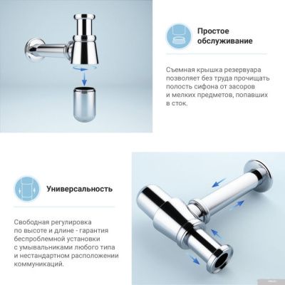 Wellsee Drainage System 182103000 (хром)