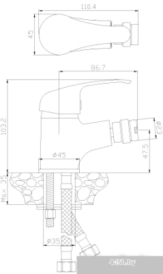 Смеситель Rossinka Silvermix Y35-51