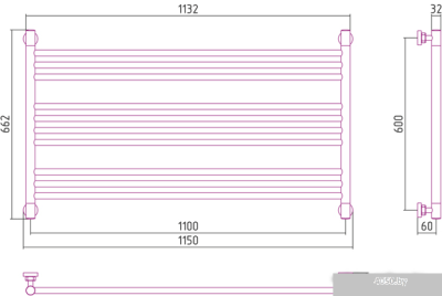 Полотенцесушитель Сунержа Богема L 600x1100 00-0202-6011