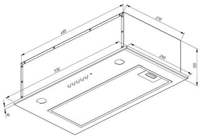 Кухонная вытяжка Akpo Micra Twin 60 WK-7 (нержавеющая сталь)