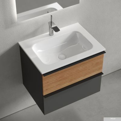 Sancos Тумба под умывальник Delta DL60GR (дуб красный/графит)